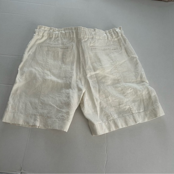 Polo Ralph Lauren High waisted 100% Linen walking shorts womens size 6 beige NEW - Picture 2 of 14
